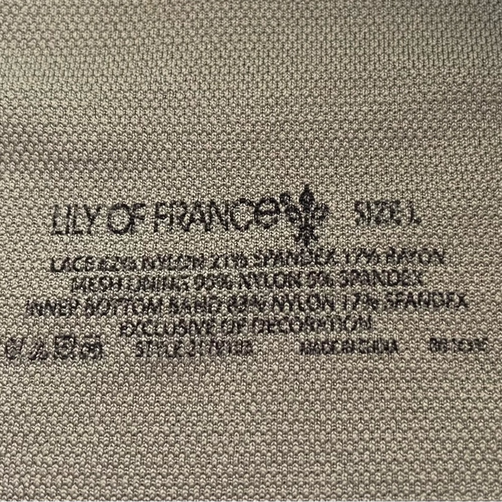 Lily of France Pretty Green Lace Bralette Size Large - Picture 5 of 5